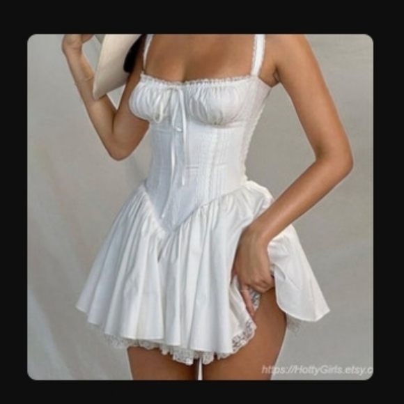 Y2K Dresses & Skirts - Y2K sleeveless Mini Corset Dress size L